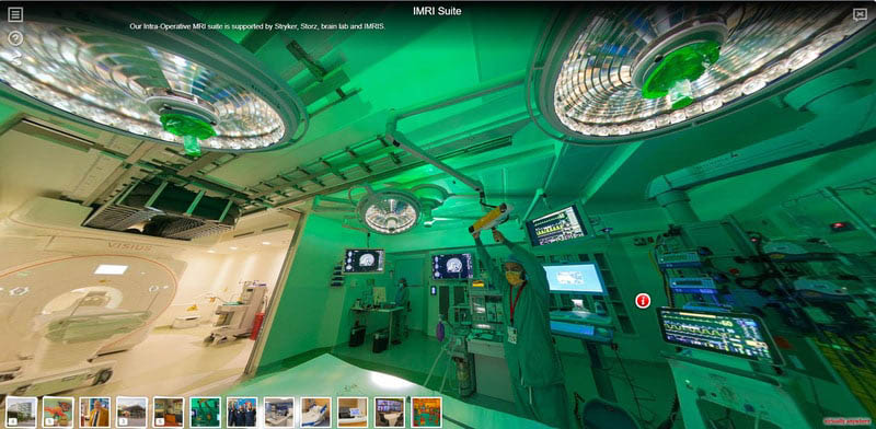 Healthcare facility virtual tours