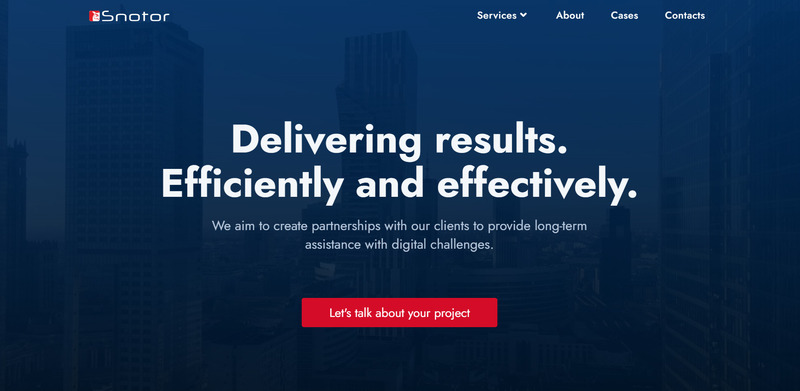 Snotor is the best software outsourcing company