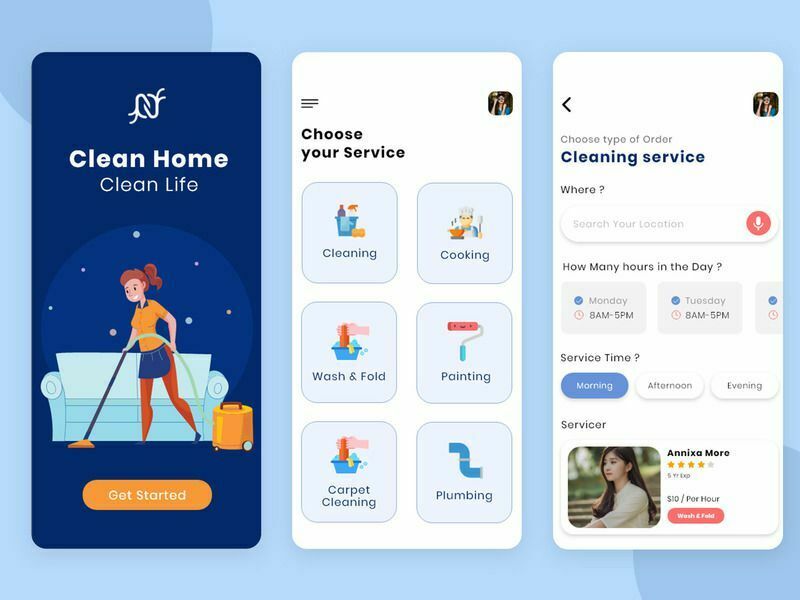 Room Cleaning Service App